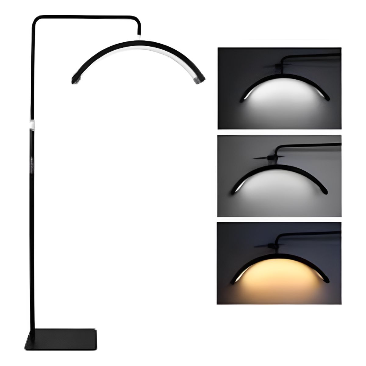 TECNOHOGAR JS - Lampara Led Profesional Tipo Luna 3 Colores Tatuajes Spa