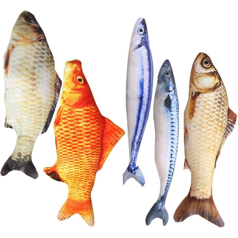 GENERICO - Peces Gatos Mascotas Juguetes X 3 Unidades Entretenimiento