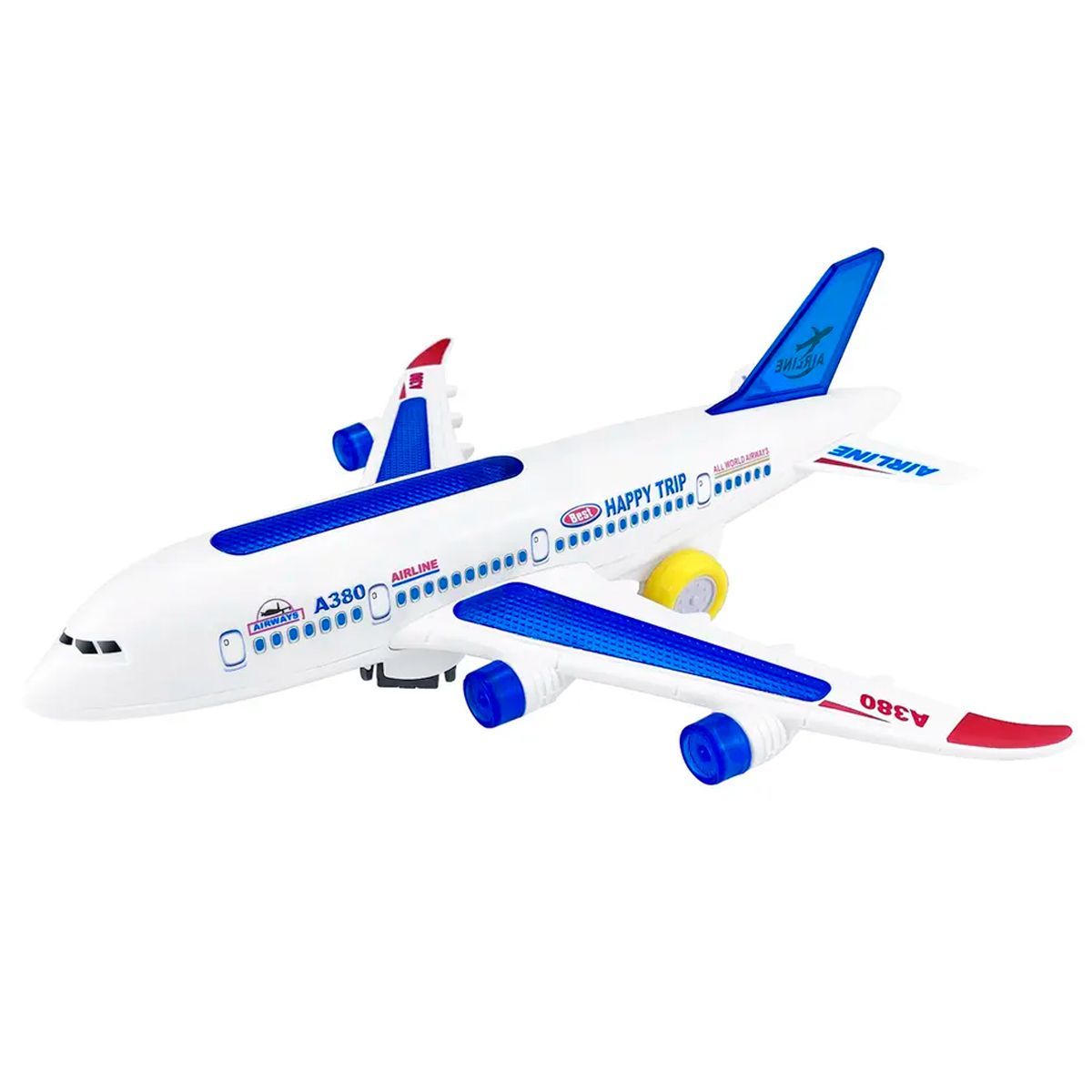 GENERICO - Avión Juguete Comercial Pasajeros Con Luces Y Sonidos Niños