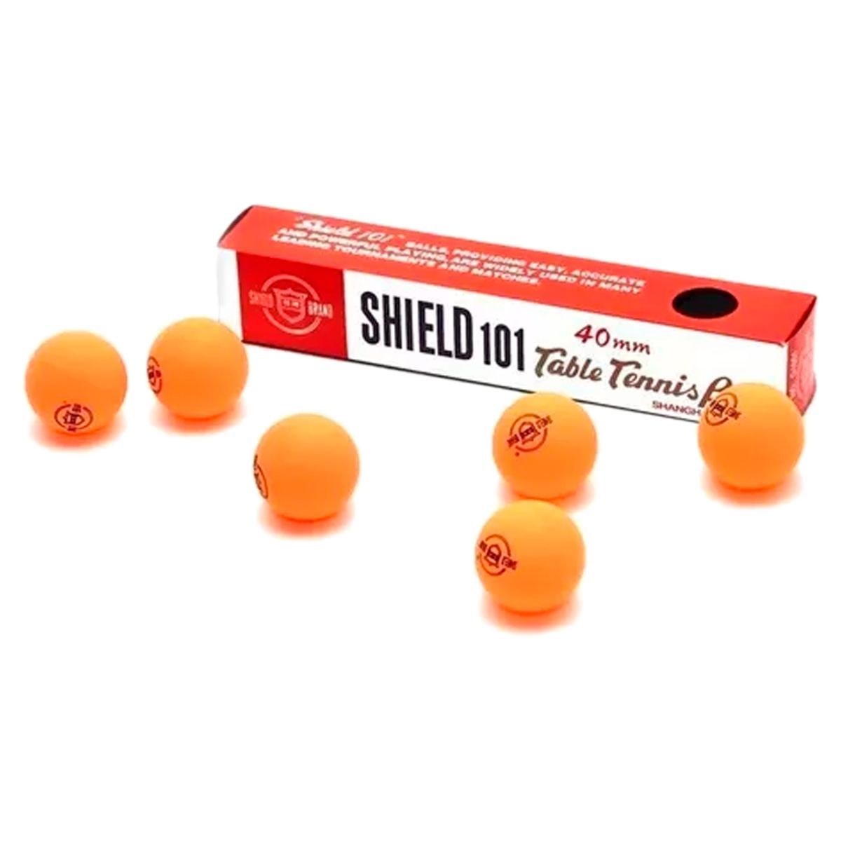 GENERICO - Set X 6pcs Bolas Pelotas Shield 101 Ping-pong 40mm