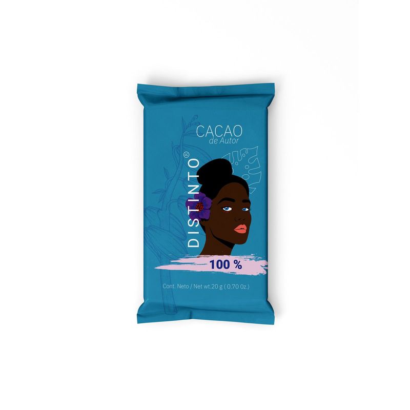 DISTINTO - CHOCOLATE DE AUTOR AL 100% CACAO DISTINTO BARRA 20 GR