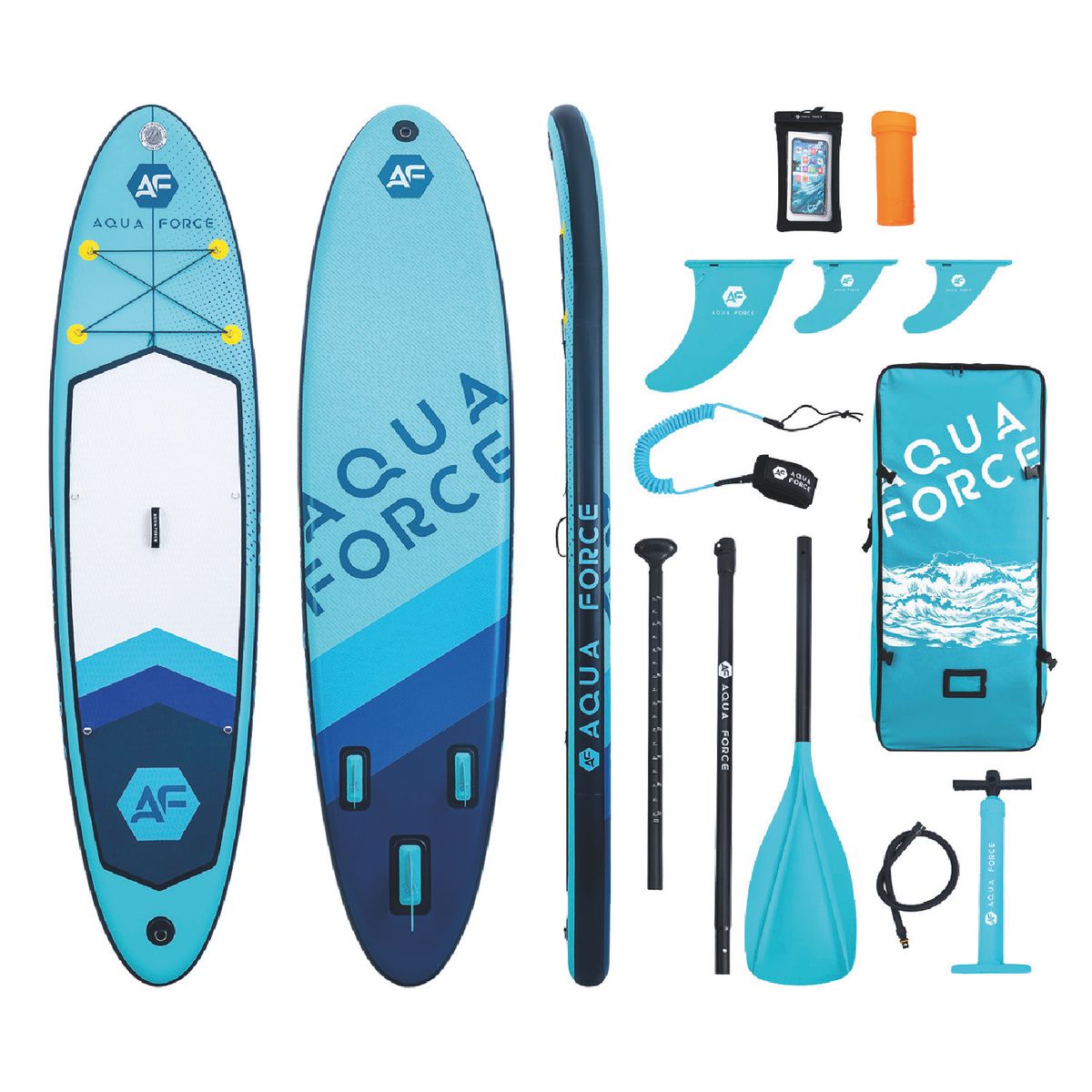 AQUA FORCE - Paddle Board Inflable 11'0'' Wave - Doble Capa