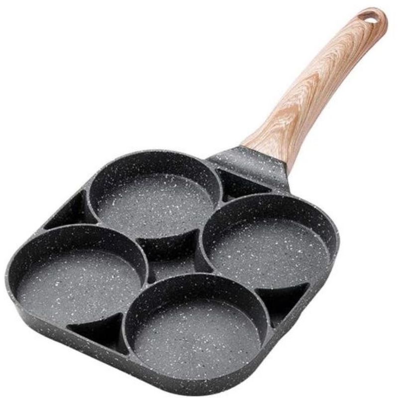 GENERICO - Sarten antiadherente 4 puestos para huevos arepas pancakes