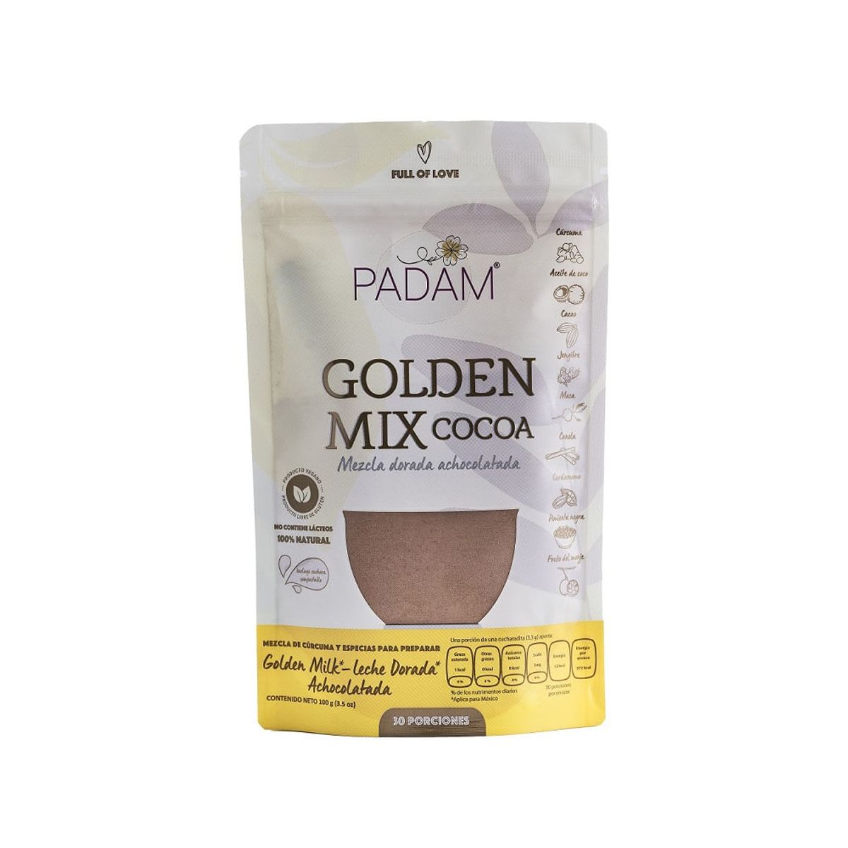 PADAM - Leche Dorada Achocolatada Padam Golden Mix X 100G