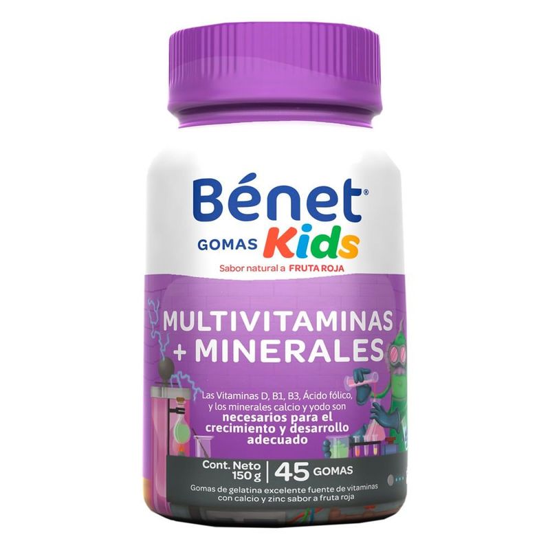 BENET - Gomas Kids Benet Multivitaminas + Minerales X 45Und