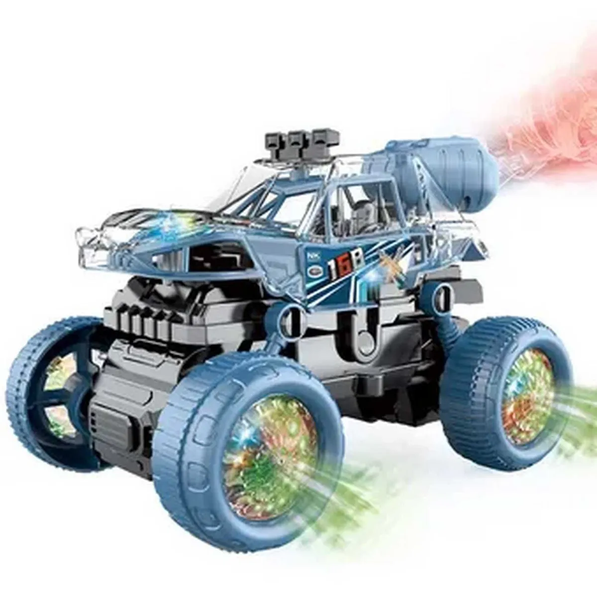 GENERICO - Carro Monster 360 Grados Acrobatico Luz Sonido + Bateria