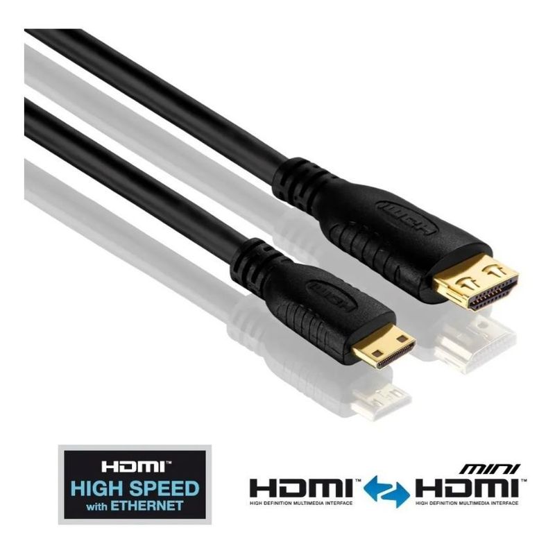 GENERICO - Cable hdmi a hdmi-mini  alta calidad