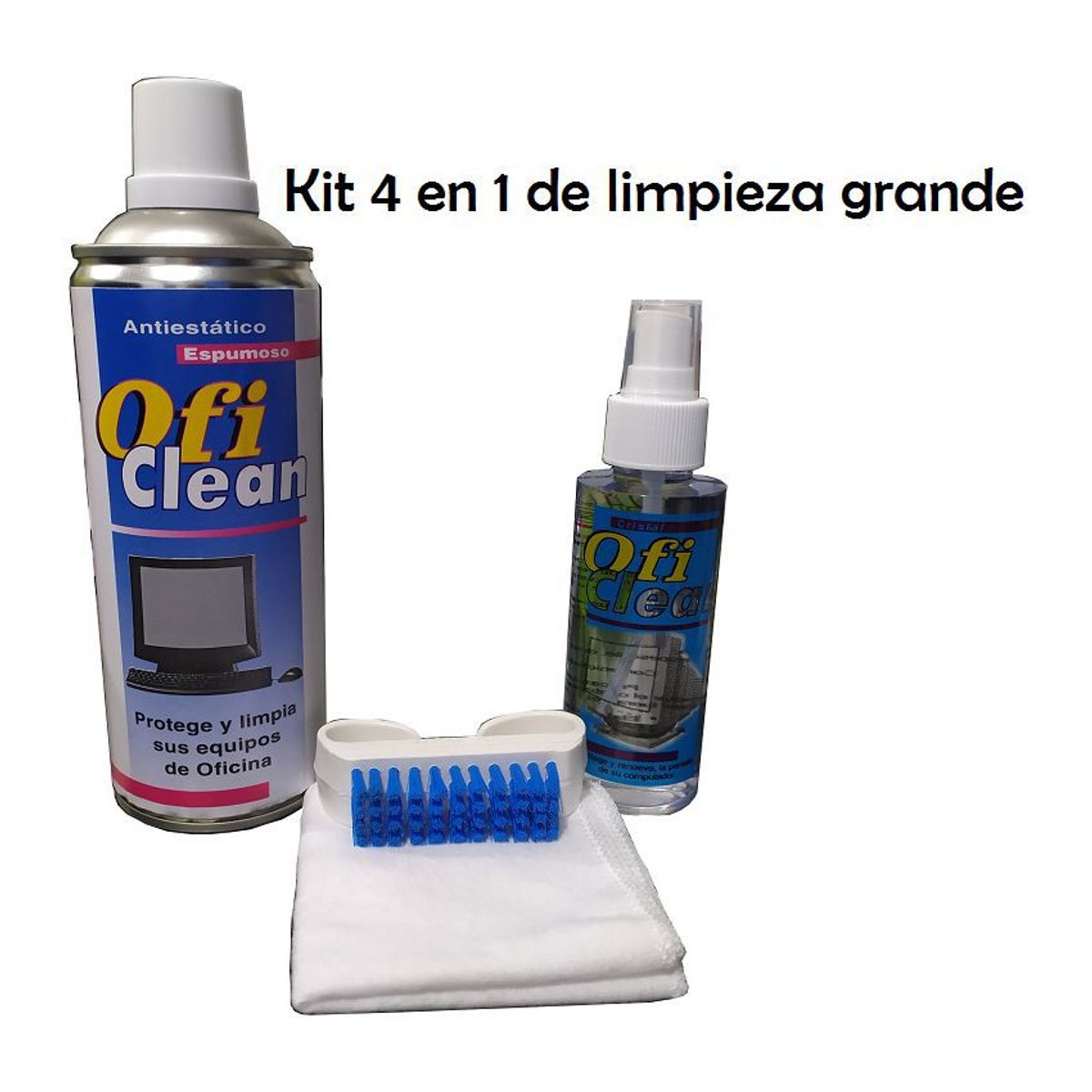 GENERICO - Kit de limpieza 4 en 1 grande para computadores y pantallas