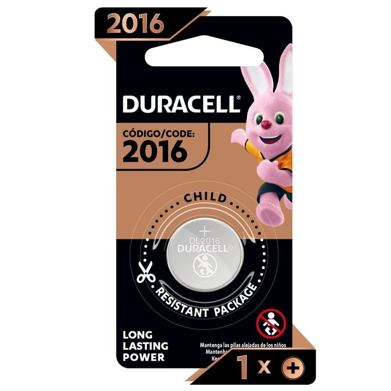 DURACELL - Pila Litio Boton Duracell 3v Dl/cr 2016