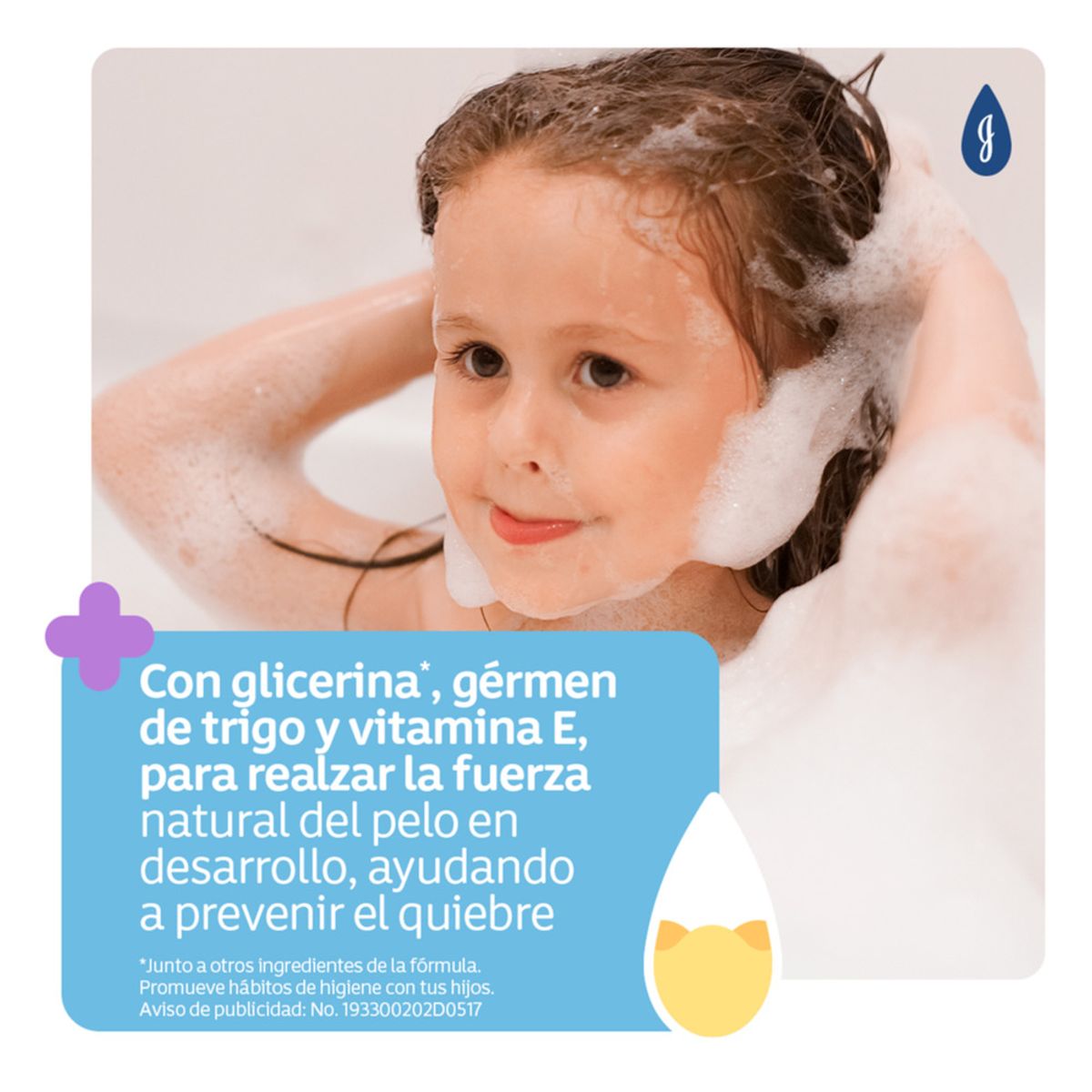 JOHNSON'S BABY - Shampoo Johnsons Baby Fuerza Y Vitamina X 400ml