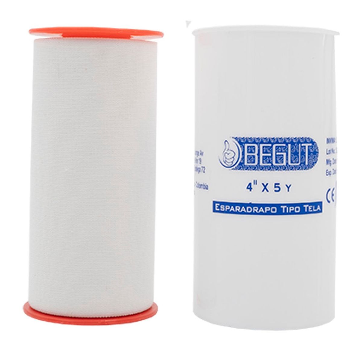 BEGUT - Esparadrapo Tela Begut 4 Pulgadas X 5 Yardas X 1und