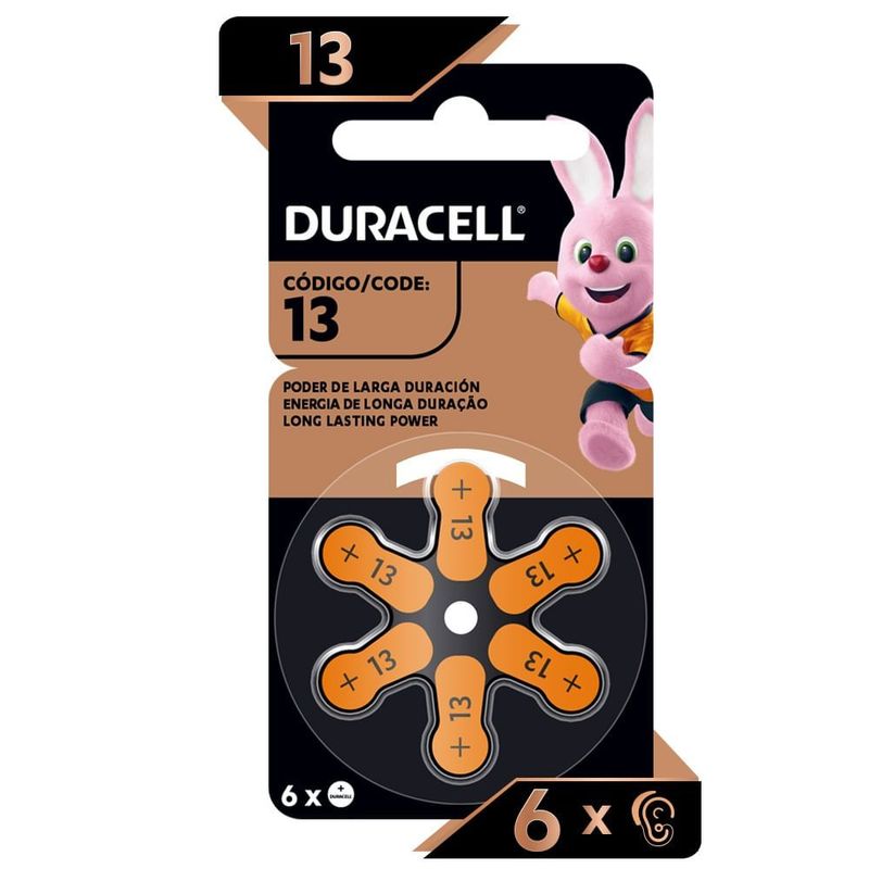 DURACELL - Pila Auditiva Duracell 1.45v +13 X 6und