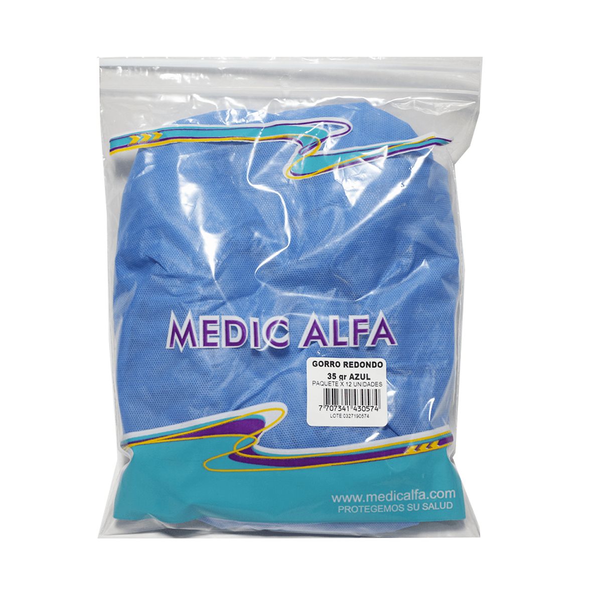 GENERICO - Gorro Redondo Medic Alfa X 12und