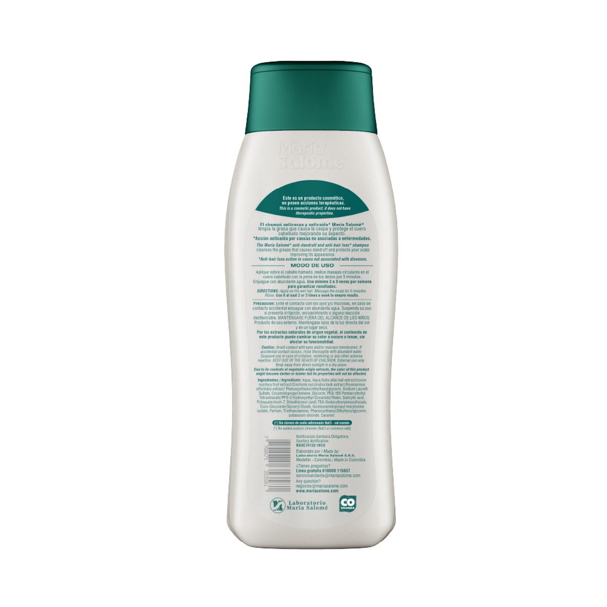MARIA SALOME - Shampoo Anticaspa María Salomé 400ml