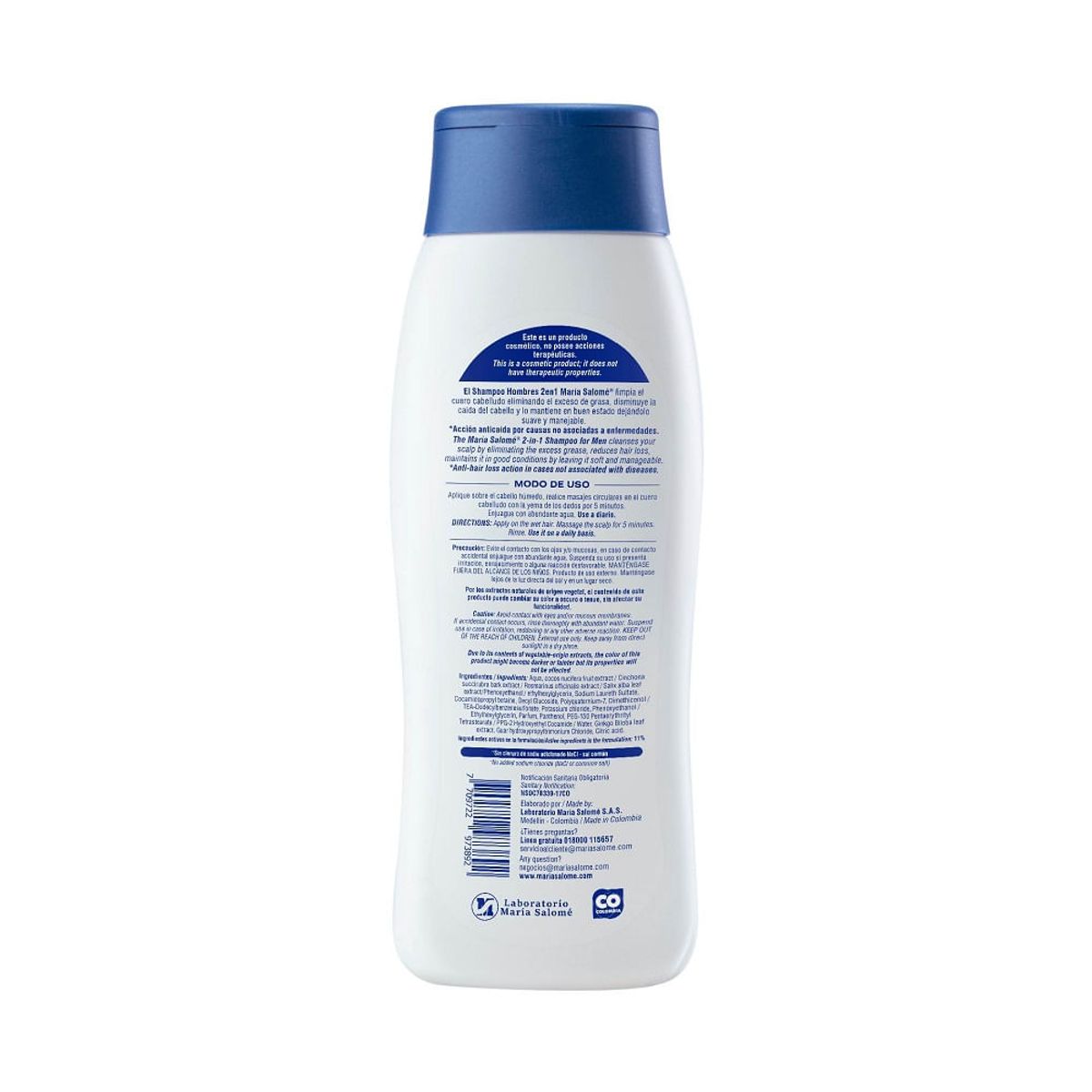 MARIA SALOME - Shampoo Hombres 2EN1 María Salomé X400ML