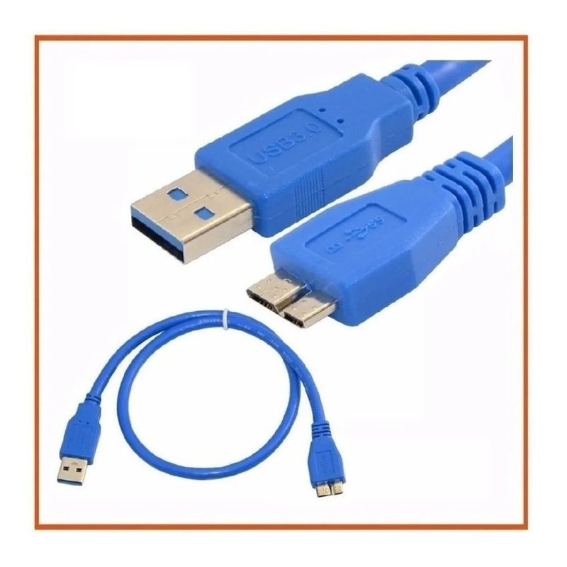 GENERICO - Cable usb 3.0 para disco duro toshiba,wd,samsung y otros