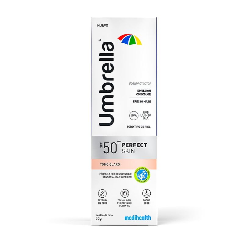 UMBRELLA - Protector Solar Umbrella Perfect Skin Claro Spf50 X 50gr