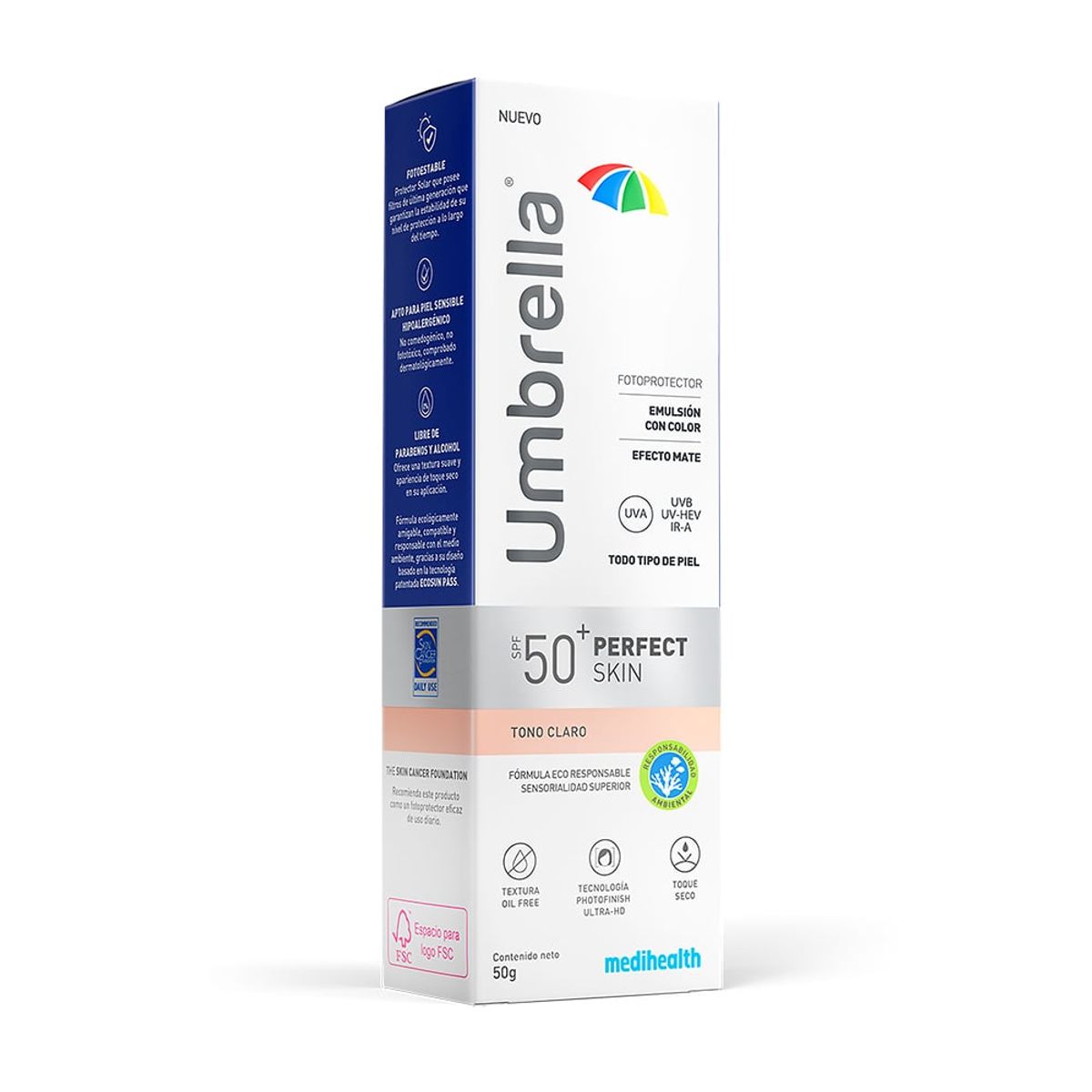 UMBRELLA - Protector Solar Umbrella Perfect Skin Claro Spf50 X 50gr