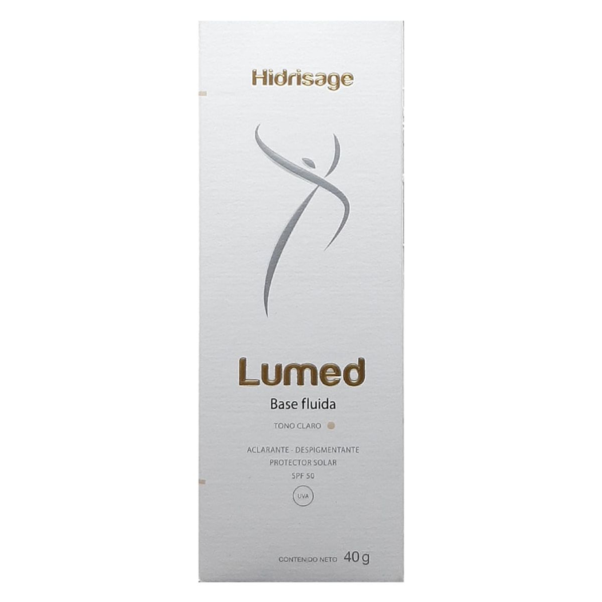 HIDRISAGE - Protector Solar Lumed Base Fluida Aclarante Fps50 X 40g