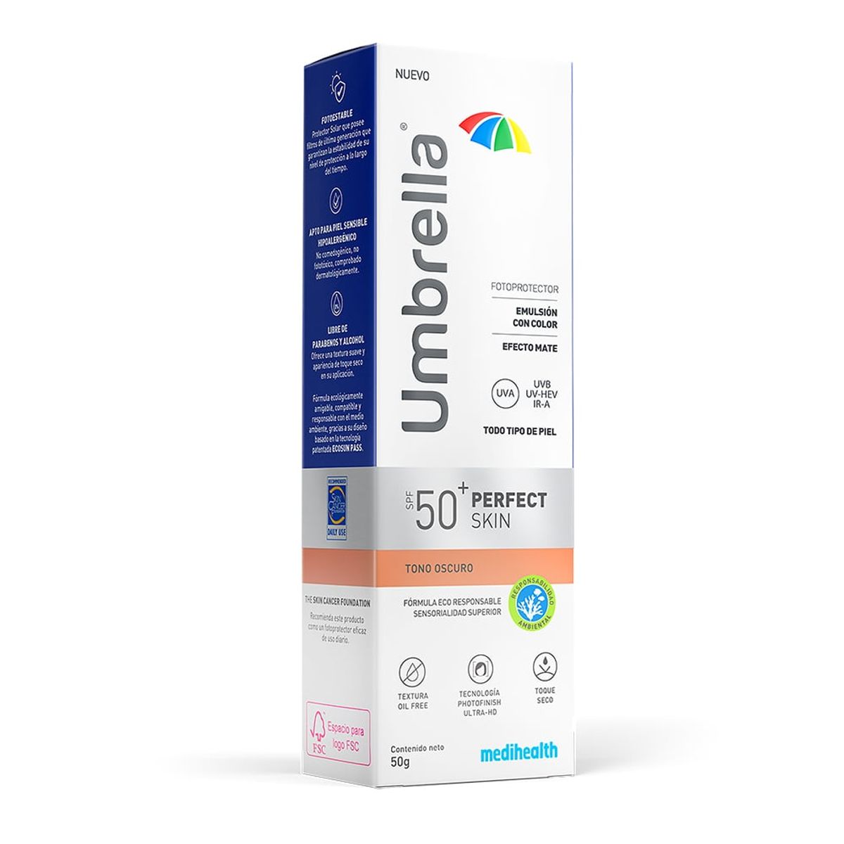 UMBRELLA - Protector Solar Umbrella Perfect Skin Oscuro Spf50 X 50gr