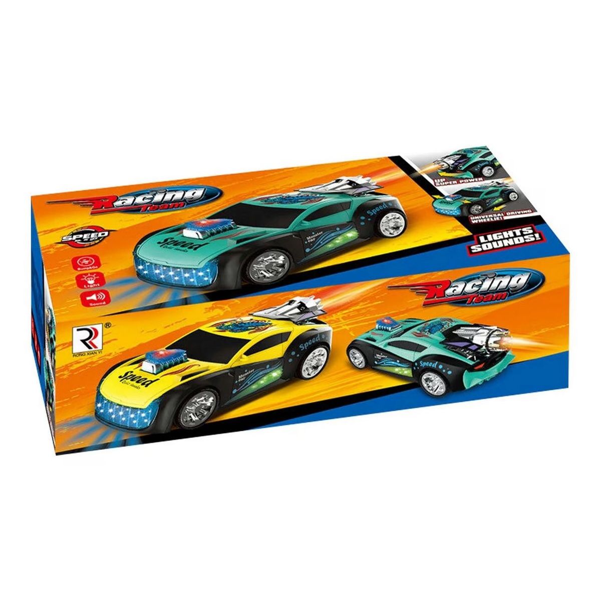 GENERICO - Carro Deportivo De Carreras Luces Sonido Movimiento bateria