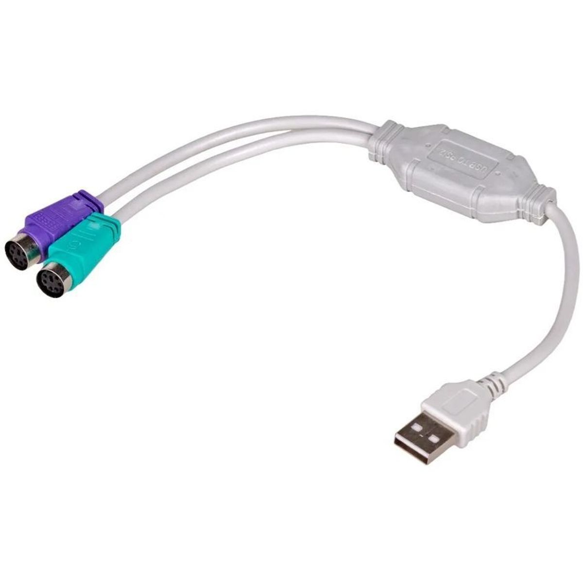 GENERICO - Cable adaptador de ps2 a usb