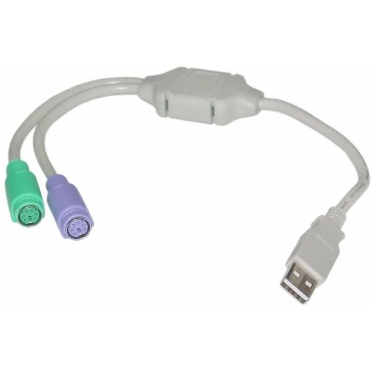 GENERICO - Cable adaptador de ps2 a usb