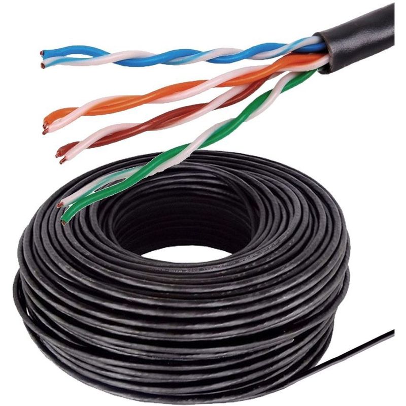 GENERICO - Cable utp exterior categoría 5e rollo x 100mts