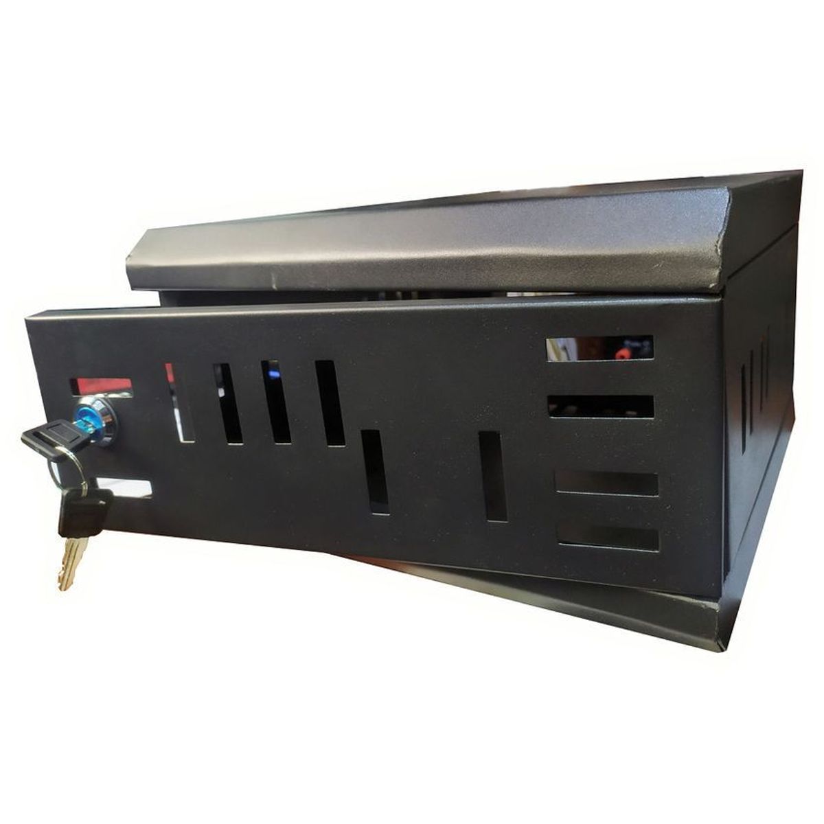 GENERICO - Gabinete rack mini para dvr 4 canales 28 x 28 x 17 cm