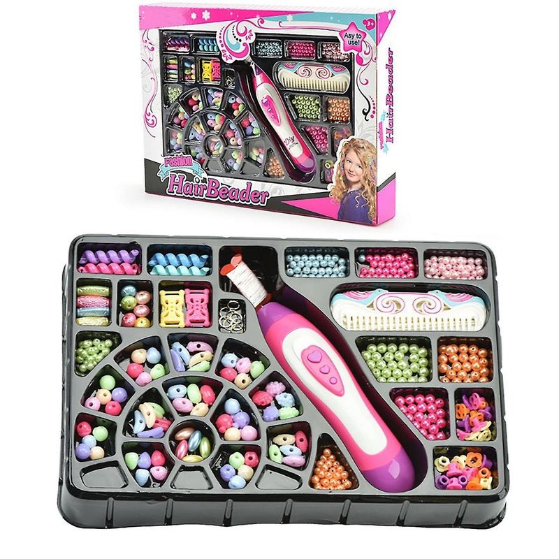 GENERICO - Set Kit Para Hacer Peinados Trenzas Cabello Hairbeader Niña