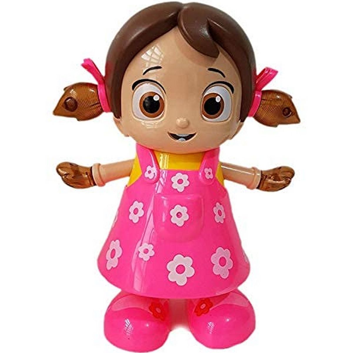 DAYOSHOP - Muñeca Flor Robot Juguete Luces Sonido Movimiento Bateria