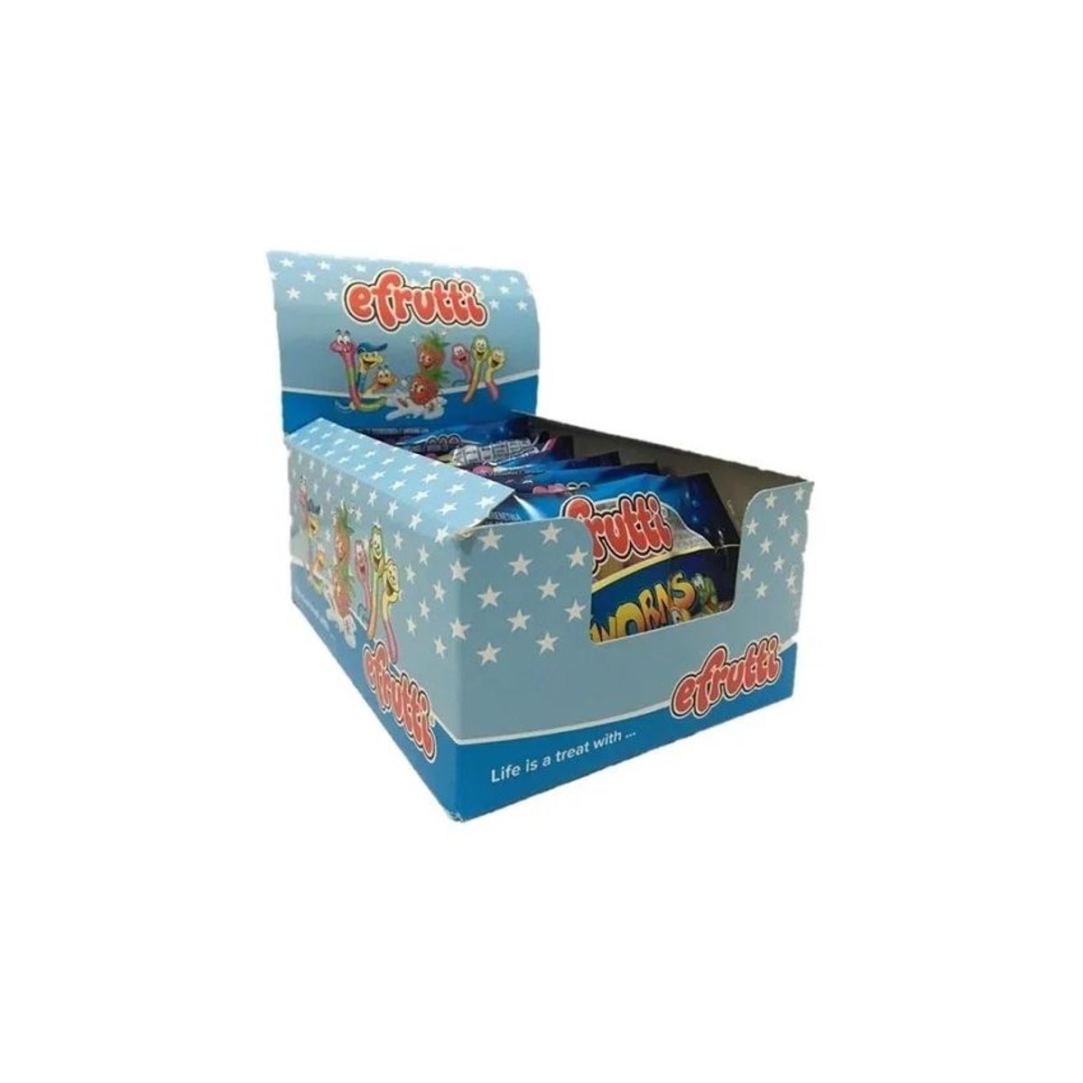 EFRUTTI - Gomitas gusanitos sour glowworms x 12 unidades 50 gr e.frutti