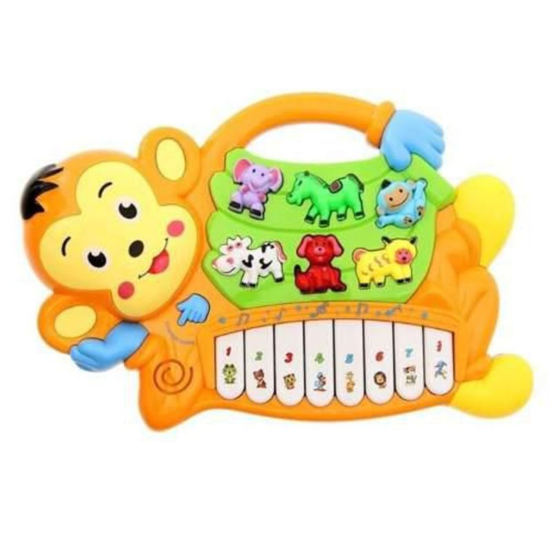 DAYOSHOP - Piano Organeta Mono Mico Granja Animales Bebes Niño bateria
