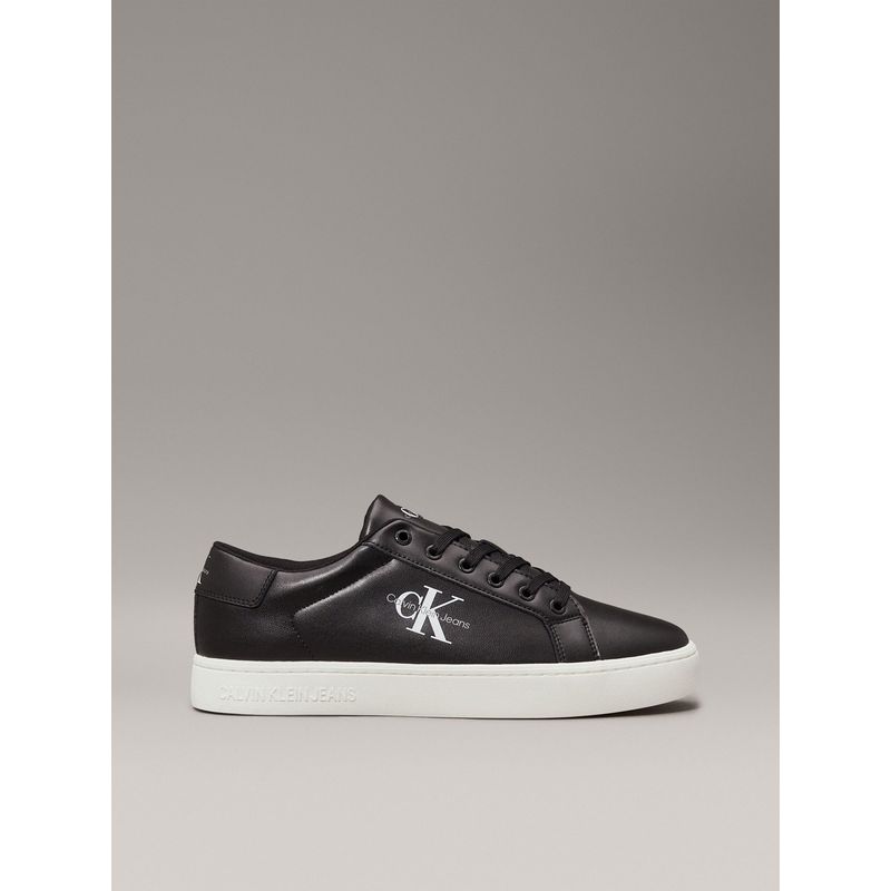 CALVIN KLEIN - Tenis De Cuero Hombre Negro Calvin Klein