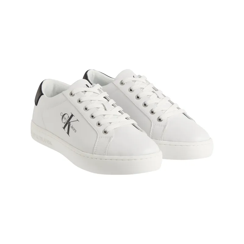 CALVIN KLEIN - Tenis Blanco De Cuero Para Hombre Calvin Klein