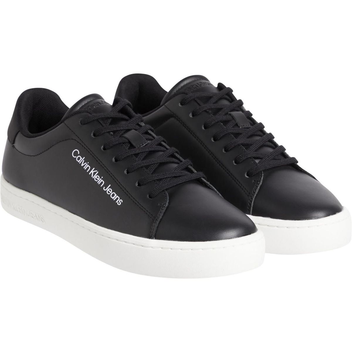 CALVIN KLEIN - Tenis Cuero Hombre Blanco Calvin Klein