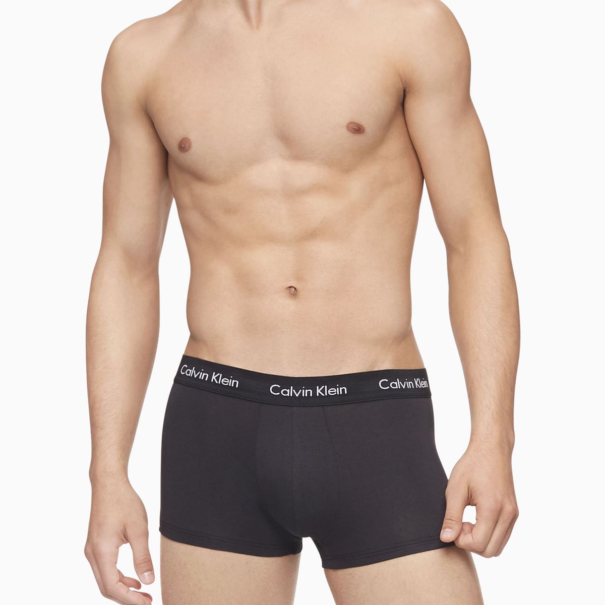 CALVIN KLEIN - 3 Pack De Boxer Negros Low Rise Trunk En Algodón Calvin Klein
