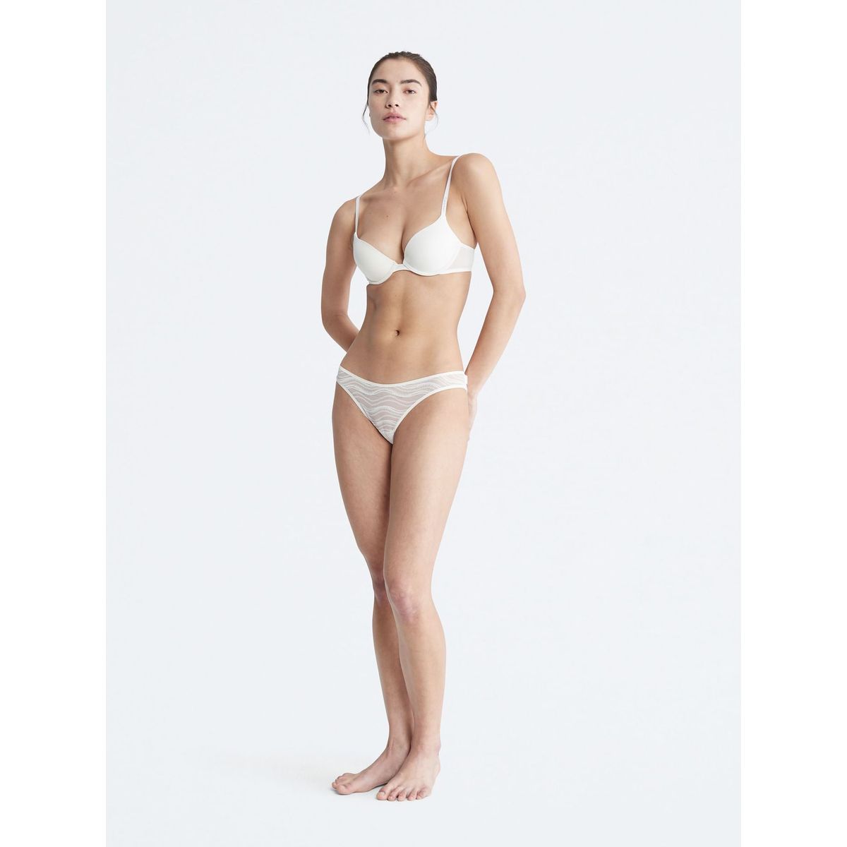 CALVIN KLEIN - Pantie De Encaje Mujer Blanco Calvin Klein