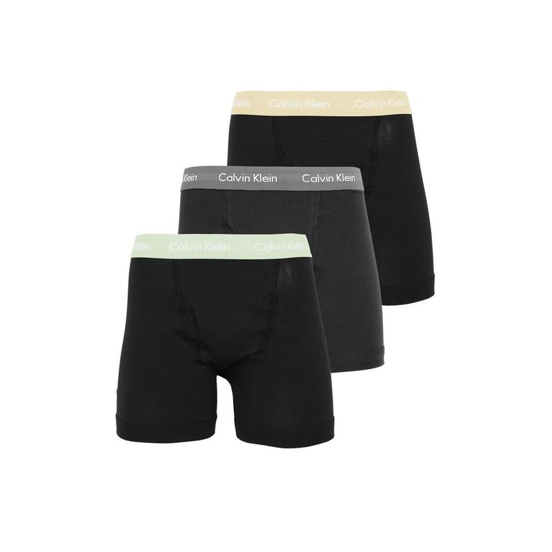 CALVIN KLEIN - 3 Pack De 3 Boxer Brief Negros En Algodón Calvin Klein