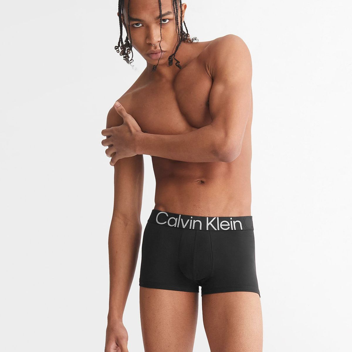 CALVIN KLEIN - Bóxer Negro En Microfibra Low Rise Trunk Calvin Klein