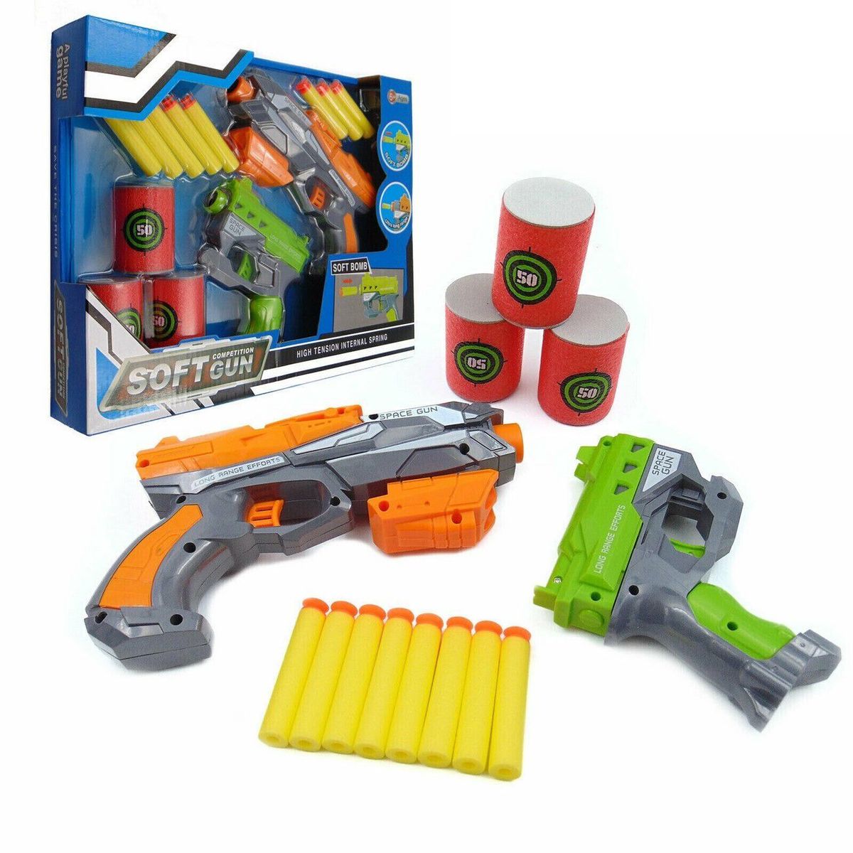 DAYOSHOP - Lanza Dardos Nerf Niños Juguete Kit  Accesorios