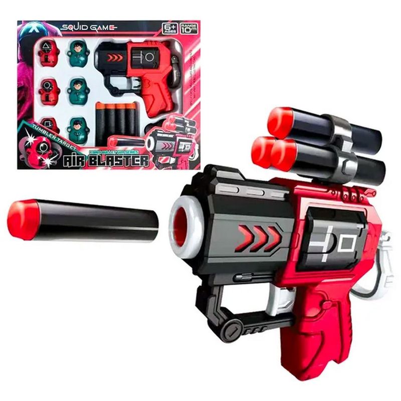 DAYOSHOP - Juego De Calamar Lanza Dardos Nerf Niños Juguete