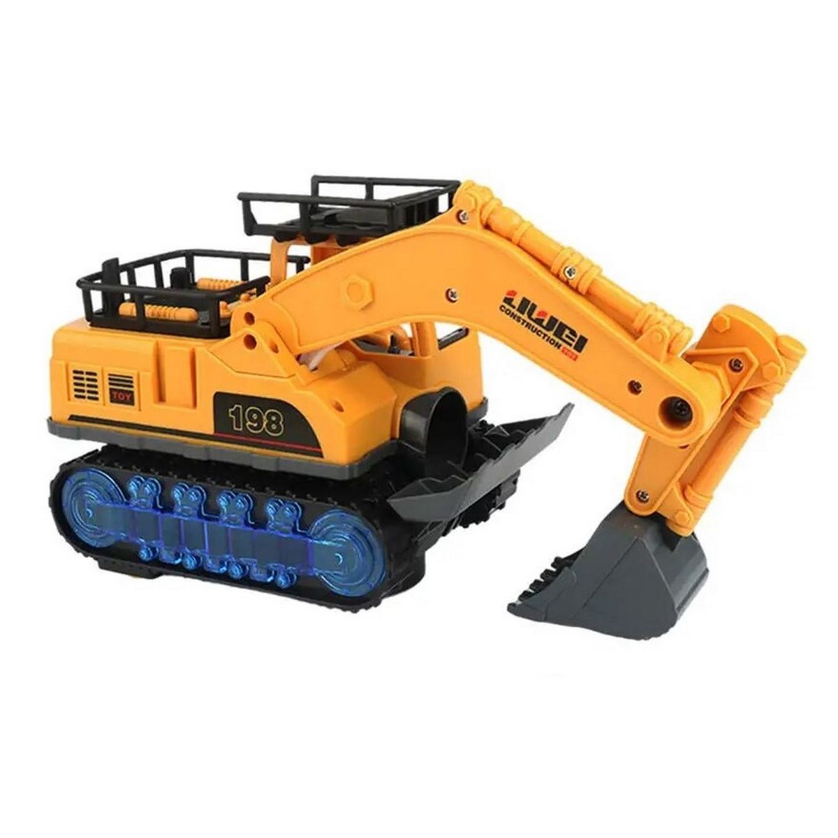 DAYOSHOP - Retroexcavadora Juguete Niños Luz Sonido Ingenio  Baterias