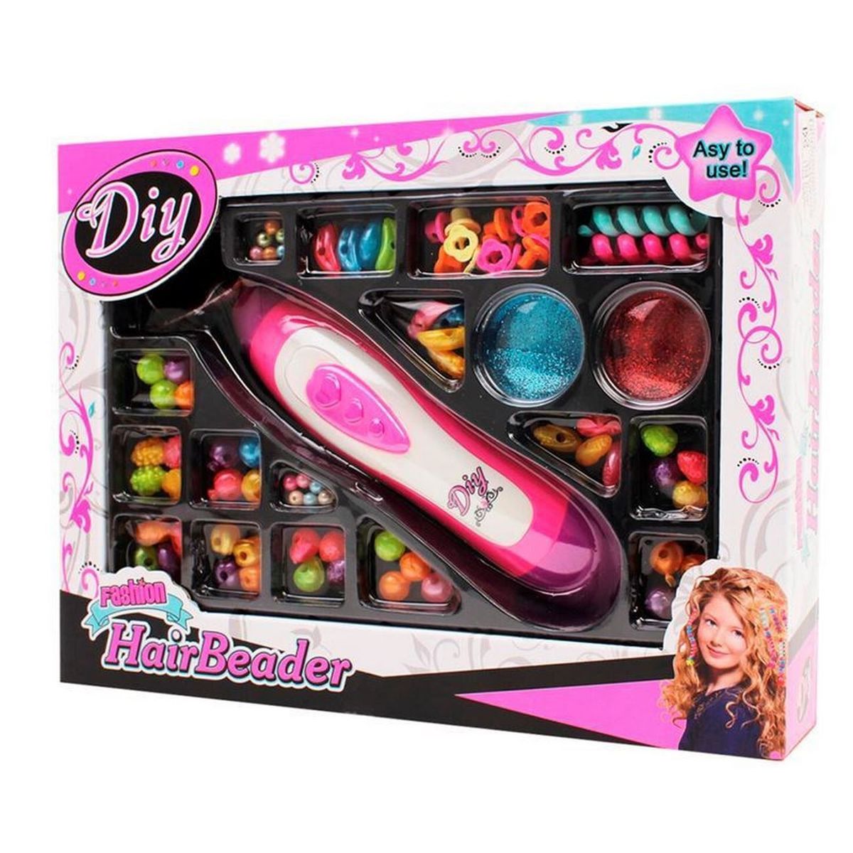 GENERICO - Set Kit Para Hacer Peinados Trenzas Cabello Niña Interactivo