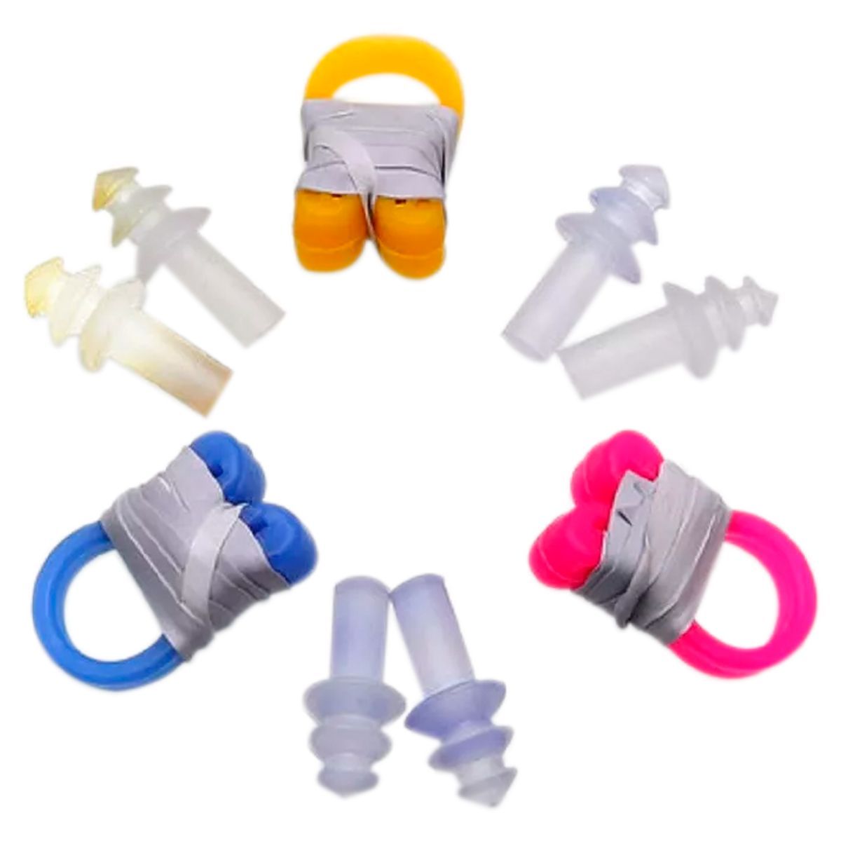 GENERICO - Kit Pinzas Nasales  Tapa Oídos Para Natación.Hombre