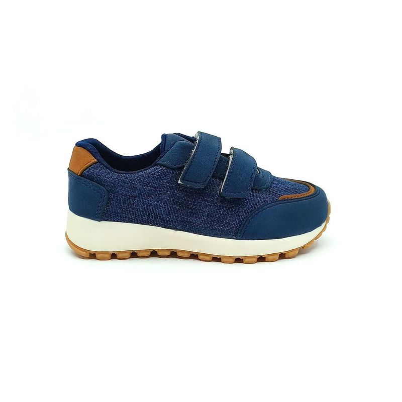 PAPOS - Casuales Leo Azul y Miel - Zapatos Niños PAPOS