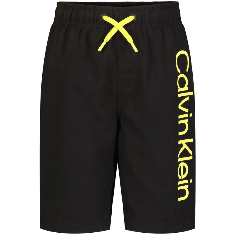 CALVIN KLEIN - Bermuda Con Logo Negro Niño Calvin Klein