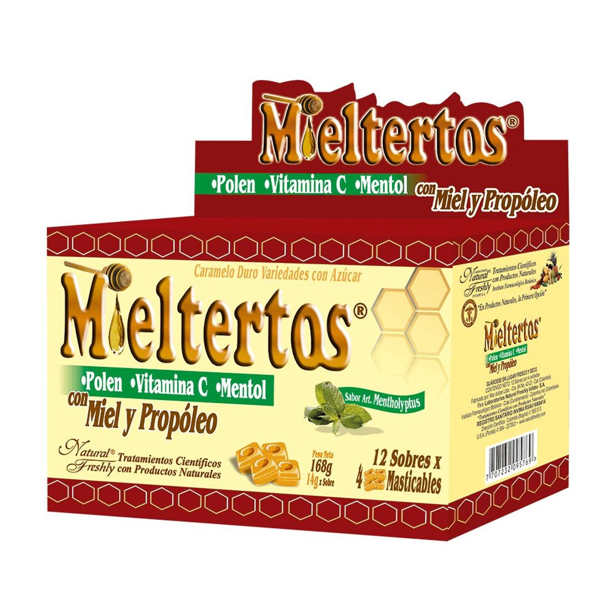 NATURAL FRESHLY - Mieltertos Caja X 12 Sobres