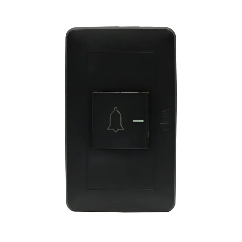 VCP - Botón Pulsador Timbre Negro Vcp Electric