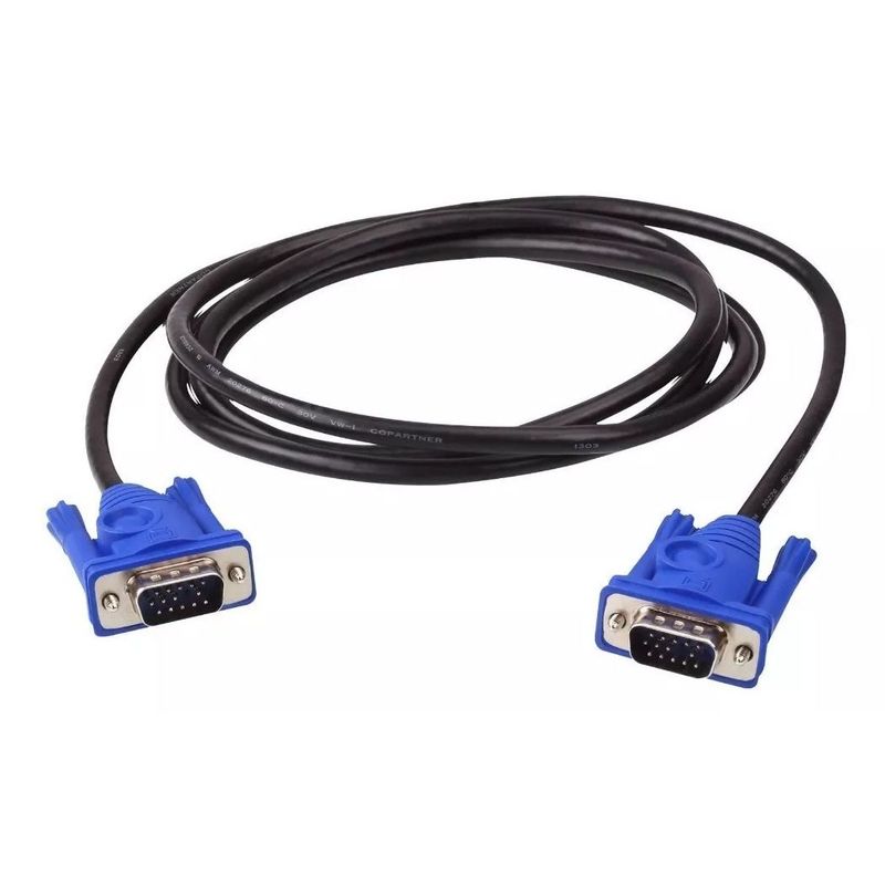GENERICO - Cable Vga Para Monitor Azul 1.5 Mts Con Filtro